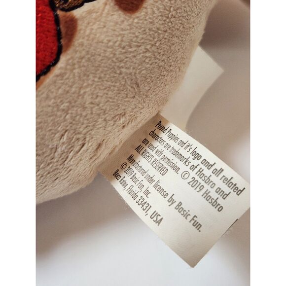 Pound Puppies brown spotted dog stuffed animal Basic Fun Inc - Picture 5 of 9